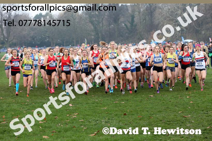 Womens under-17s and junior British Athletics Liverpool Cross Challenge, Sefton Park, Liverpool. Photo:  David T. Hewitson/Sports for All Pics